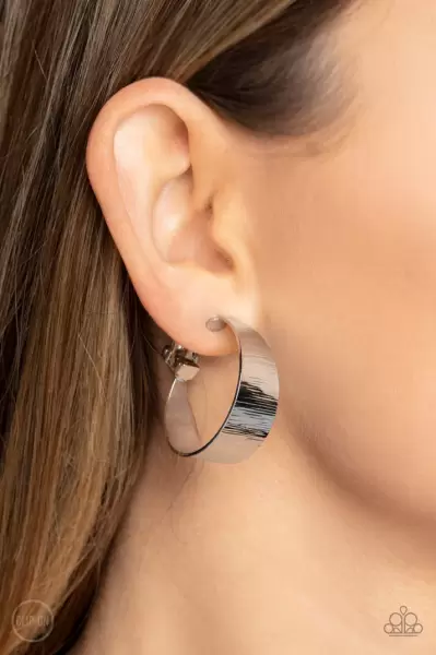 Versatile Velocity (Silver Clip-On Earrings)
